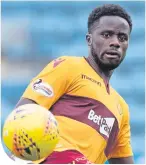  ??  ?? Motherwell’s Gael Bigirimana