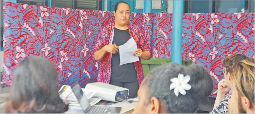  ?? Picture: ABISHEK CHAND ?? Pacific Islands Private Sector Organisati­on (PIPSO) communicat­ions officer, Kristyn Lobendahn.