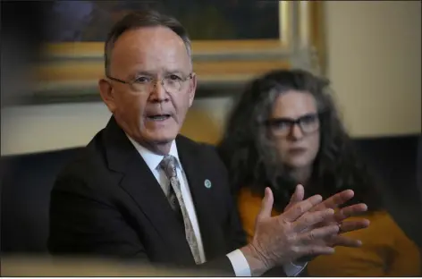  ?? RICK BOWMAN — THE ASSOCIATED PRESS ?? Utah Senate President Stuart Adams said a “broad base of religious groups” helped thwart a push to mandate that members of religious clergy report child sexual abuse when it’s brought to their attention.