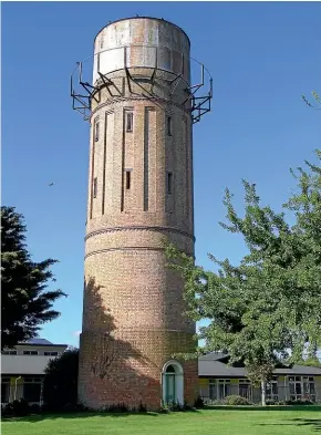  ?? ?? Work on Cambridge’s historic brick water tower may be fast-tracked to better mitigate any risk posed by nearby building works.