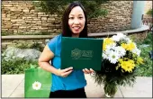  ?? COURTESY PHOTOGRAPH ?? Adventist Health Lodi Memorial nurse Hanh Tran has been named named the recipient of the DAISY Award.