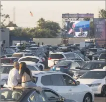  ?? PHOTO BY DREW A. KELLEY ?? City National Grove of Anaheim’s Drive-In OC featured numerous performanc­es throughout the year, including Andrew McMahon, Fitz & The Tantrums, Gareth Emery, Iration and Tori Kelly.