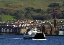  ??  ?? The Calmac ferry serving Cumbrae goes to ‘wrong end of the island’