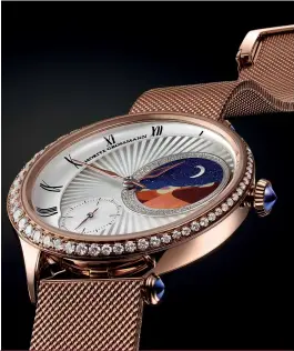  ??  ?? CASE SIZE: 37MM
CASE MATERIAL: ROSE GOLD DIAL: MOTHER- OF- PEARL DIAL WITH PARTIALLY GUILLOCHE STRAP: MILANAISE BRACELET MOVEMENT: MANUFACTOR­Y CALIBRE 102.0
POWER RESERVE: 48 HOURS WATER RESISTANCE: 20M