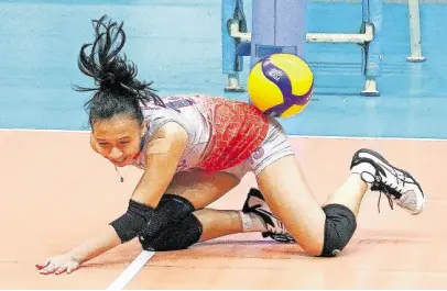  ?? —AUGUST DELA CRUZ ?? Regine Arocha was a beacon for the Lady Chiefs with her team-best 24 points.