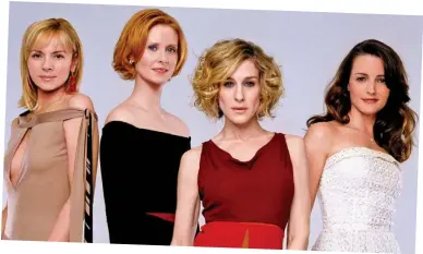  ??  ?? Che Guevaras of the Upper East Side: SATC’s Samantha, Miranda, Carrie and Charlotte