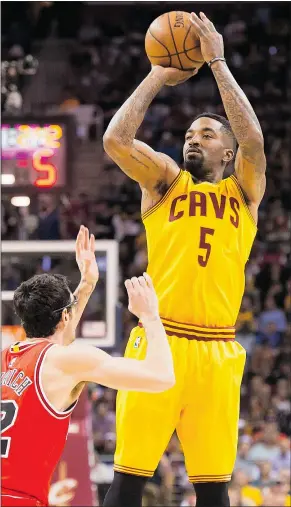  ?? — GETTY FILES ?? Cleveland Cavaliers guard J.R. Smith is relishing the chance to be part of a team working toward the goal of an NBA title.