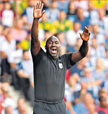  ??  ?? Realist: West Bromwich Albion manager Darren Moore knows life in the second tier will be difficult