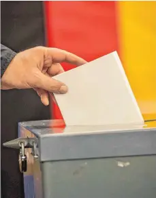  ?? FOTO: DPA/MICHAEL KAPPELER ?? Am Sonntag wurde der Bundestag neu gewählt.