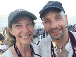  ?? UBC ?? Catherine Johnson, a professor at UBC’s Department of Earth, Ocean and Atmospheri­c Sciences, will be part of a NASA team studying seismic activity on Mars. She is pictured here with her husband, Mark Jellinek.