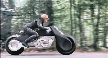  ??  ?? BMW Motorrad’s Future Vision 100 is a startling glimpse into the future of motorcycli­ng during the next century. If you can imagine it BMW will build it.
