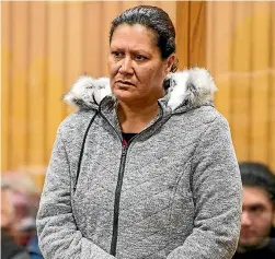  ?? PHOTO: TOM LEE/FAIRFAX NZ ?? Donna Catherine Parangi is on trial in the High Court in Rotorua charged with the manslaught­er of her grandson Isaiah Neil.
