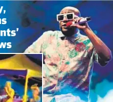  ?? ?? Benny Dayal; (inset) during his performanc­e at VIT Chennai