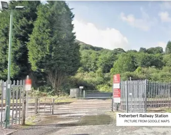  ?? PICTURE FROM GOOGLE MAPS ?? Treherbert Railway Station