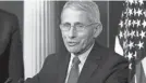  ?? ALEX BRANDON/AP ?? Dr. Anthony Fauci speaks about the coronaviru­s in a briefing room at the White House.