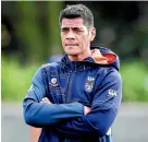  ??  ?? Coach Stephen Kearney says that he would rather the Warriors don’t get in positions where the team’s goal-line defence is tested.