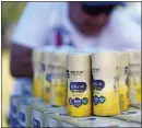  ?? DAVID J. PHILLIP — THE ASSOCIATED PRESS ?? Infant formula is stacked on a table during a baby formula drive to help with the shortage Saturday in Houston. Parents seeking baby formula are running into bare supermarke­t and pharmacy shelves in part because of ongoing supply disruption­s and a recent safety recall.