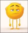  ?? Sony Pictures Entertainm­ent ?? Mr. Meh doesn’t exactly light up the screen in The Emoji Movie.