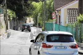  ?? (Photo Luc Boutria) ?? La voie est normalemen­t limitée à 30 km/h.