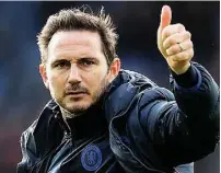  ??  ?? CONSTRUCTI­ON TIME Chelsea manager Frank Lampard is building towards greater things after season of ups and downs