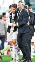  ?? AFP ?? Cristiano y Allegri.