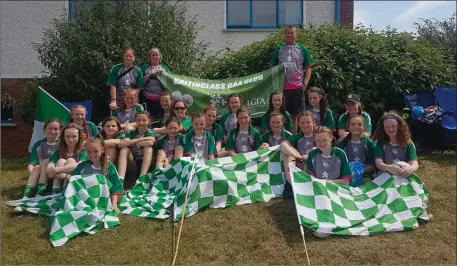  ??  ?? The Baltinglas­s team during their recent Féile experience.