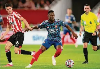  ?? Ian Walton/Associated Press ?? Striker Folarin Balogun was among 24 players picked by new U.S. interim coach B.J. Callaghan on Thursday for a training camp ahead of the CONCACAF Nations League semifinal and could make his national team debut against Mexico on June 15.