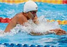  ?? EFE ?? Jorge Mario Murillo tuvo actividad ayer en las competenci­as de natación de los Juegos Olímpicos que se cumplen en Japón.