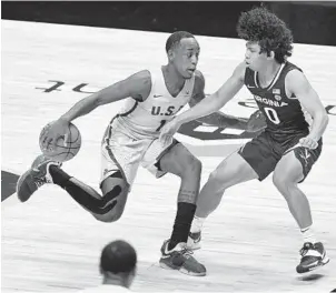  ?? JESSICA HILL AP ?? San Francisco guard Jamaree Bouyea (left) is averaging 17.4 points and 4.1 assists per game so far this season as the 6-4 Dons prepare to host the Toreros on Thursday afternoon.