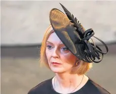  ?? ?? Prime Minister Liz Truss paying her respects in London.
