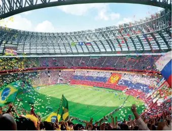  ?? FUENTE EXTERNA ?? El Estadio Olímpico Luzhnikí será la sede de la apertura y la clausura.