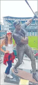  ?? The Associated Press ?? Thanks to her parents, a cutout of White Sox fan Gabby Adamo, who died earlier this year because of leukemia, will be in the stands Friday when her favorite team opens the season against the Minnesota Twins.