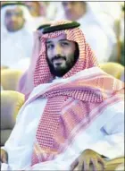  ?? FAYEZ NURELDINE/AFP ?? Saudi Crown Prince Mohammed bin Salman attends a conference in Riyadh on Tuesday.