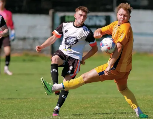  ?? ?? ●●Aidan Hussey in action for Bacup Borough during last summer’s pre-season matches