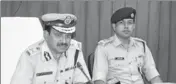  ?? MANOJ DHAKA ?? Haryana DGP BS Sandhu addressing a press conference in Sonepat on Thursday.