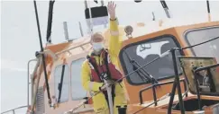  ?? PHOTO: MAX WISEMAN MW PHOTOGRAPH­Y/RNLI ?? Max waves farewell after 38 years on the lifeboat crew