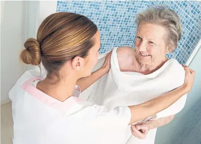  ?? DREAMSTIME ?? Even with a recent temporary pay increase of $3 an hour for Ontario home-care personal support workers, there continues to be a significan­t disparity in pay with similar work performed in hospitals or in long-term-care homes, Sandra Ketchen writes.