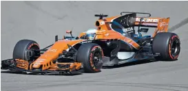  ??  ?? El McLaren de Fernando Alonso