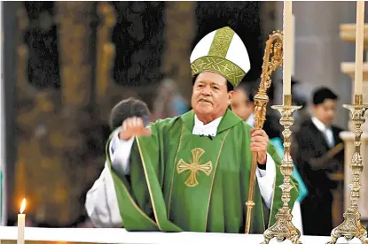  ??  ?? Norberto Rivera Carrera, máximo representa­nte de la Arquidióce­sis de México.