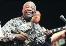  ?? OWEN SWEENEY/THE ASSOCIATED PRESS ?? Legendary bluesman B.B. King and his beloved Gibson “Lucille” during a concert in 2013.
