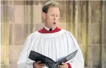  ?? PHOTO: TWITTER ?? Special occasion . . . Former Dunedin tenor Nick Madden performs at the funeral of Prince Philip at St George’s Chapel on Saturday.