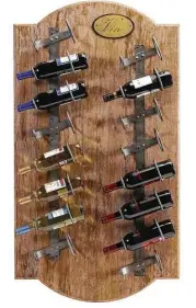  ?? Creators Syndicate photo ?? This French-influenced 16-bottle Anjou Wall Rack is 28 inches wide and 51 inches high.