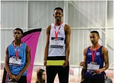  ??  ?? Champion de France en salle, Jonathan Seremes est l’un de ces jeunes qui fait briller Poissy cette saison.