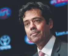  ?? Picture: AFL PHOTOS VIA GETTY IMAGES ?? AFL boss Gillon McLachlan