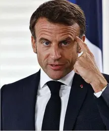  ?? ?? Emmanuel Macron no tiene mayoría parlamenta­ria.