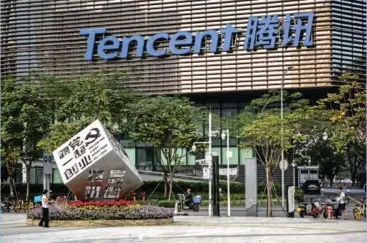  ?? Bloomberg/Halden Krog ?? Tencent Holdings headquarte­rs