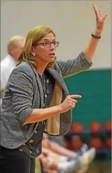  ?? DIGITAL FIRST MEDIA FILE ?? Academy of Notre Dame coach Mary Beth McNichol earned her 500th career victory Sunday.