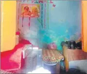  ?? SOURCED ?? The room where the 17yearold girl allegedly killed herself in outer Delhi’s Alipur on Friday.