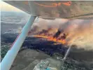  ??  ?? A view from the DNR’s air support on 2 April in Menomonee Falls, Wisconsin. Photograph: Courtesy Wisconsin department of natural resources