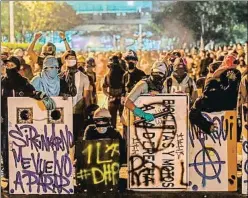  ?? JOAQUIN SARMIENTO / AFP ?? Imagen de una manifestac­ión en Medellín